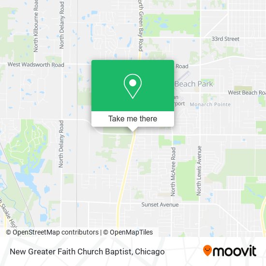 New Greater Faith Church Baptist map