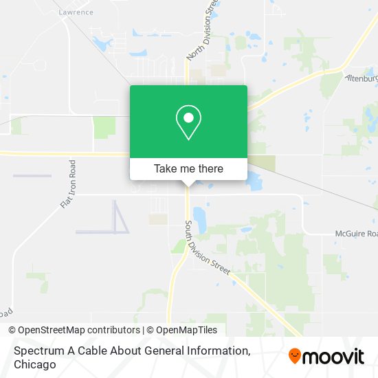 Spectrum A Cable About General Information map