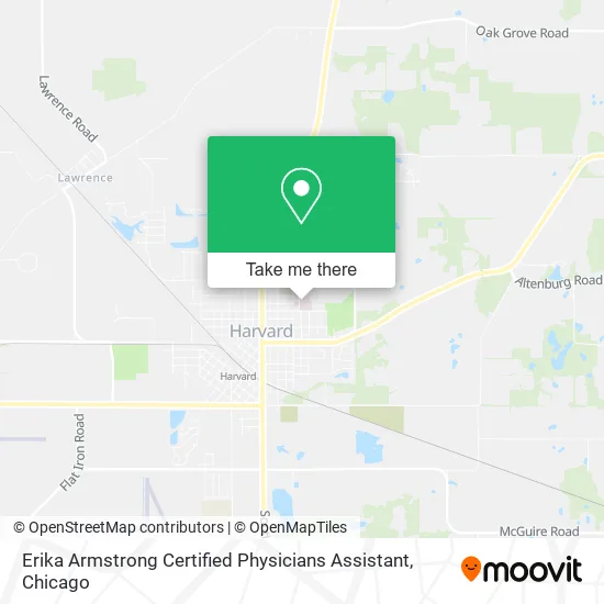 Erika Armstrong Certified Physicians Assistant map