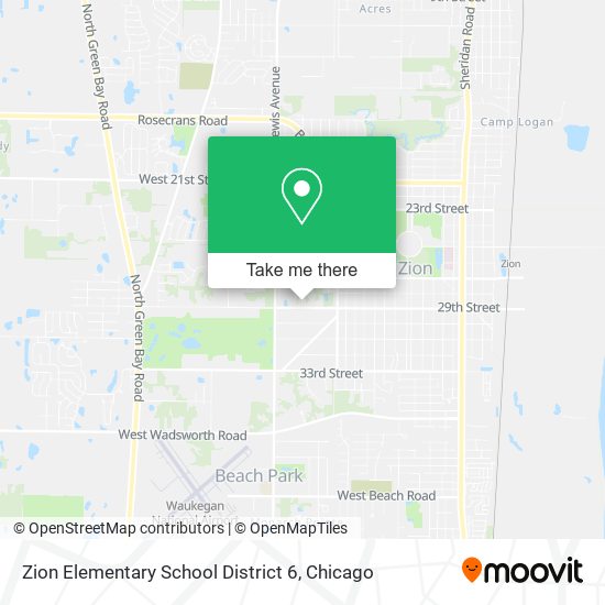 Zion Elementary School District 6 map