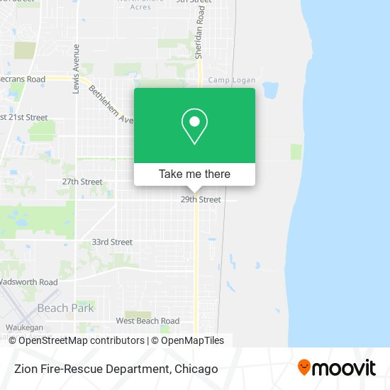Zion Fire-Rescue Department map