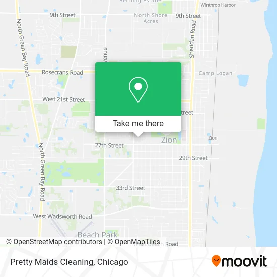 Pretty Maids Cleaning map