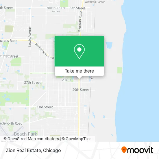 Zion Real Estate map