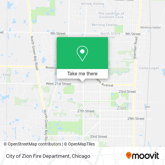 Mapa de City of Zion Fire Department