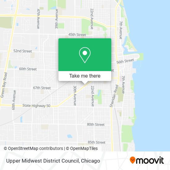 Upper Midwest District Council map