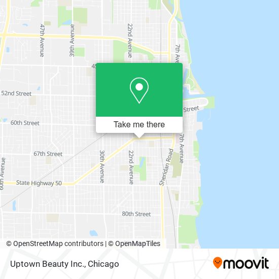 Uptown Beauty Inc. map