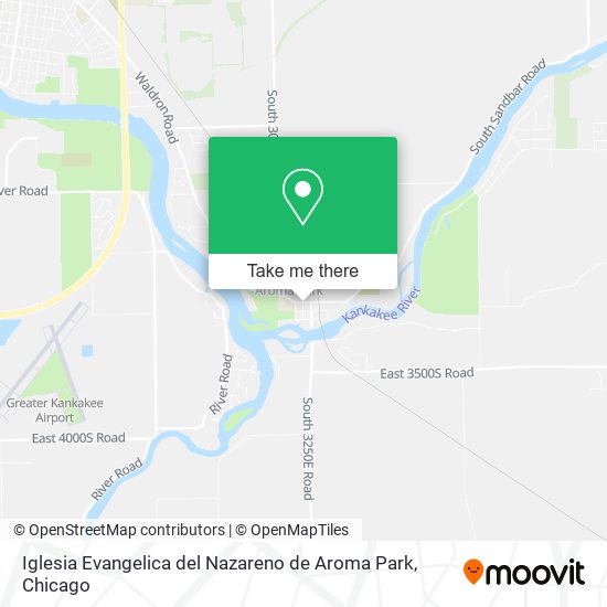 Iglesia Evangelica del Nazareno de Aroma Park map