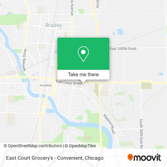 Mapa de East Court Grocery's - Convenient