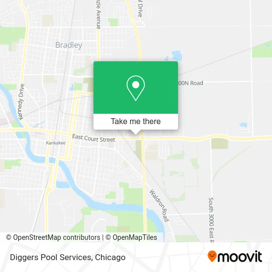 Diggers Pool Services map