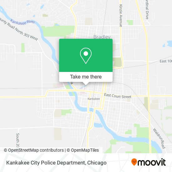 Kankakee City Police Department map