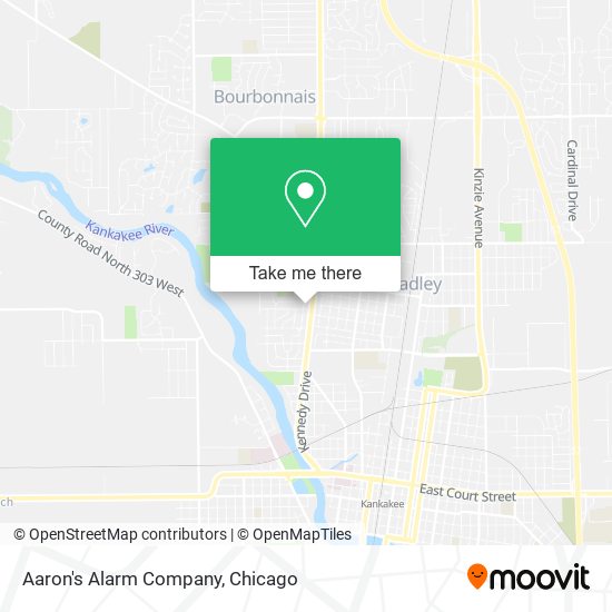 Aaron's Alarm Company map