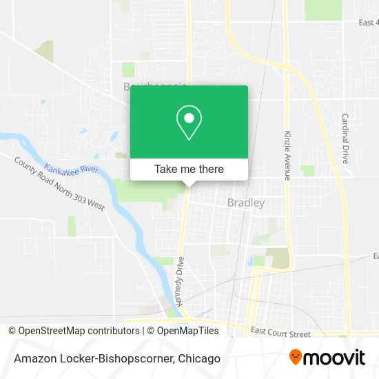 Amazon Locker-Bishopscorner map