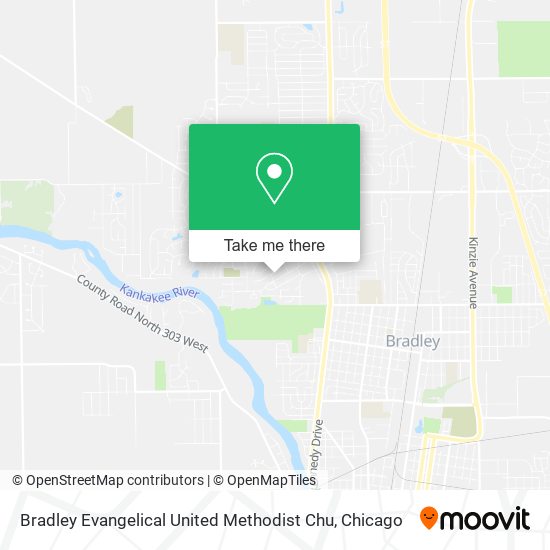 Mapa de Bradley Evangelical United Methodist Chu