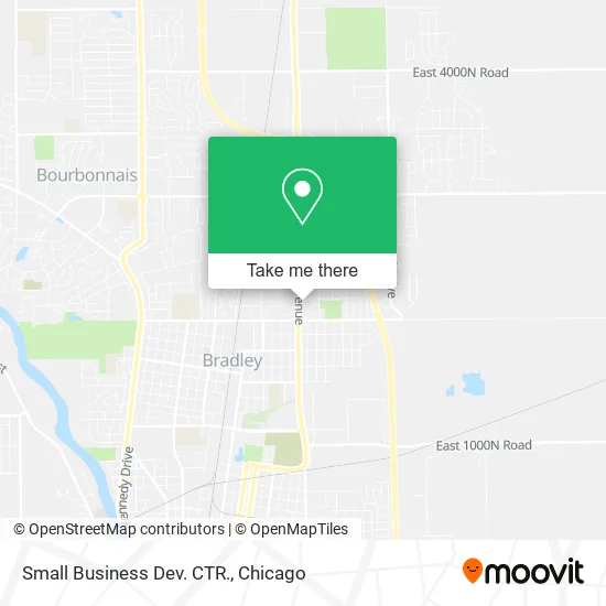 Small Business Dev. CTR. map