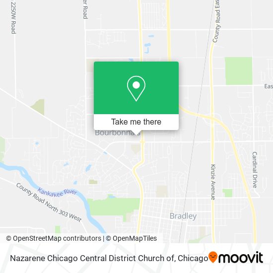 Nazarene Chicago Central District Church of map