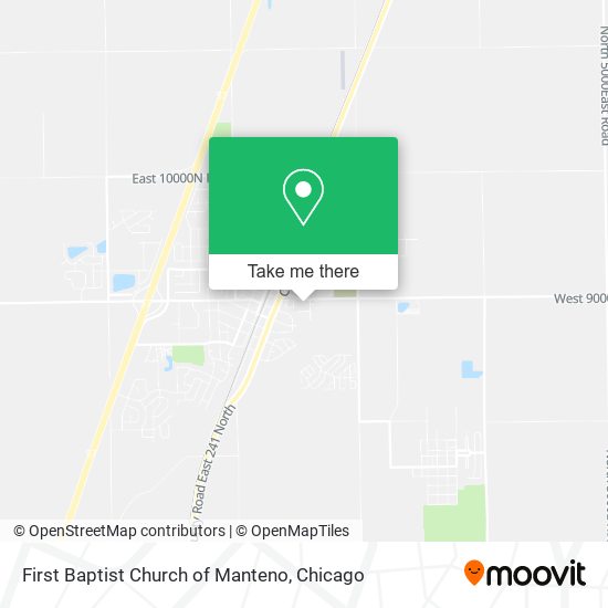 First Baptist Church of Manteno map