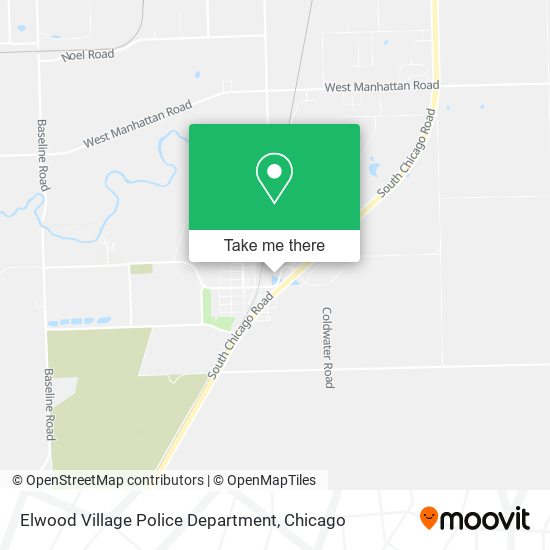 Elwood Village Police Department map