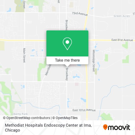 Methodist Hospitals Endoscopy Center at Ima map