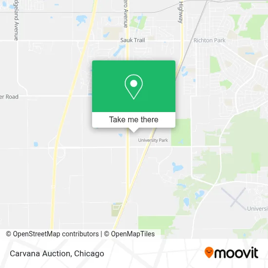 Carvana Auction map
