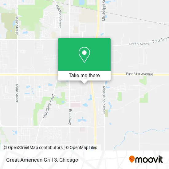 Great American Grill 3 map