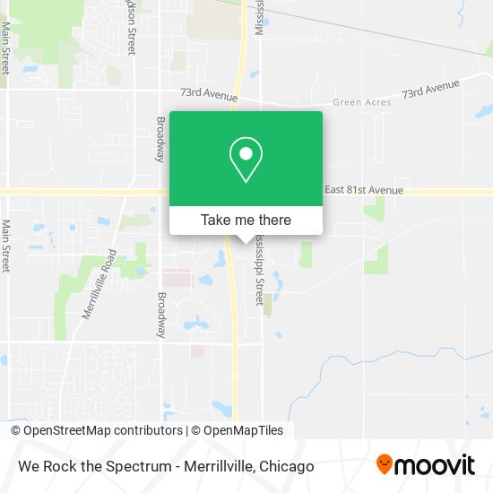 Mapa de We Rock the Spectrum - Merrillville