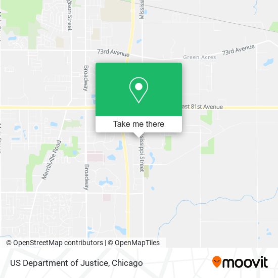 US Department of Justice map