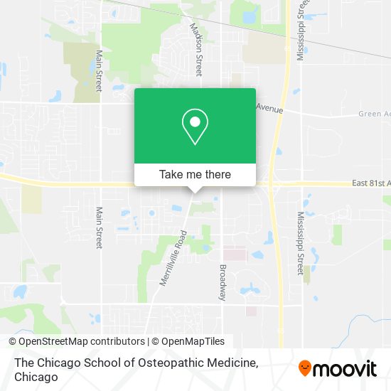 The Chicago School of Osteopathic Medicine map