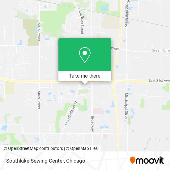 Southlake Sewing Center map