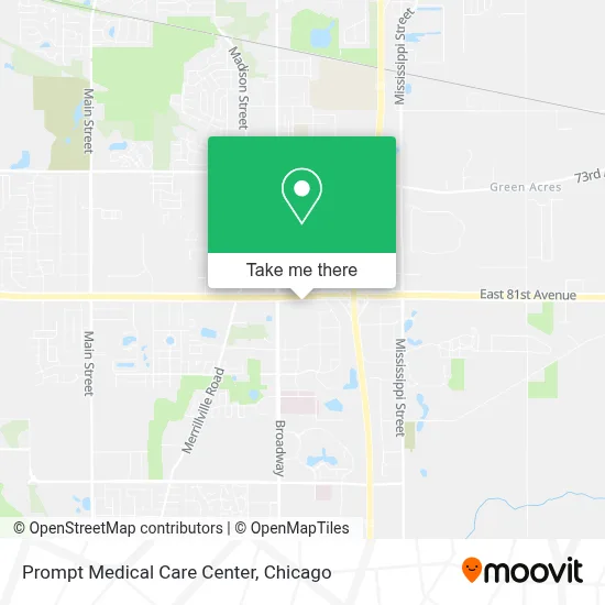 Prompt Medical Care Center map