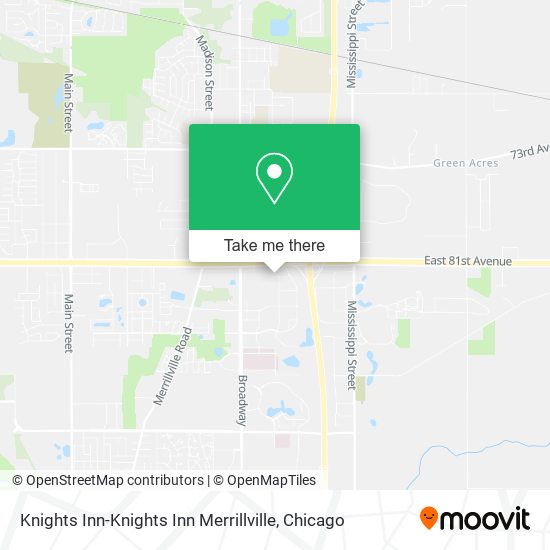 Knights Inn-Knights Inn Merrillville map