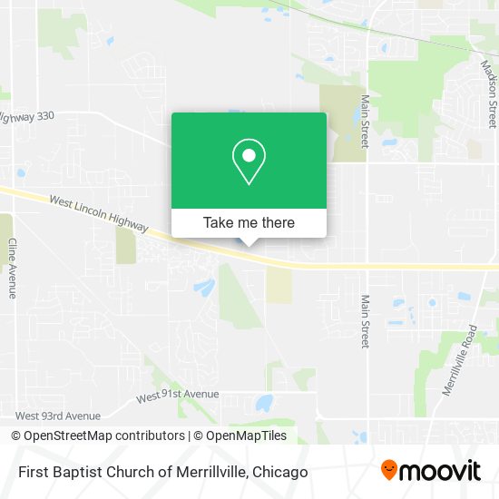 First Baptist Church of Merrillville map