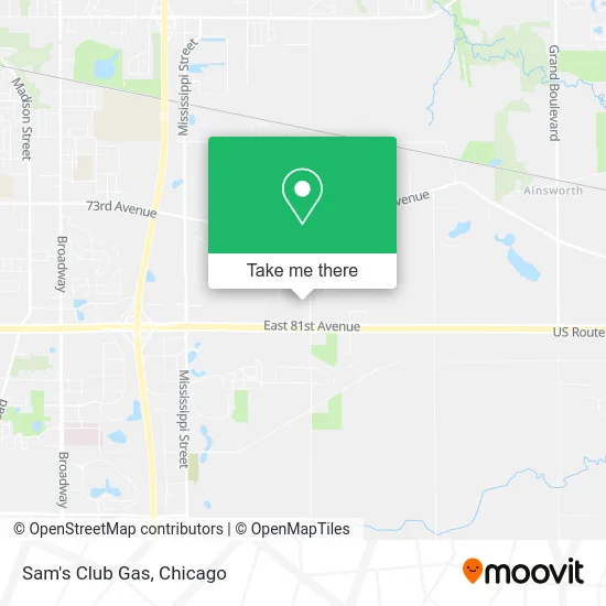 Sam's Club Gas map