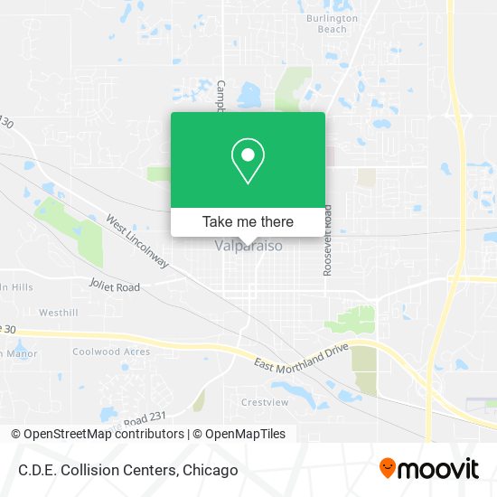 C.D.E. Collision Centers map
