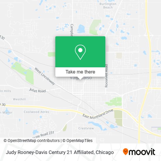 Mapa de Judy Rooney-Davis Century 21 Affiliated