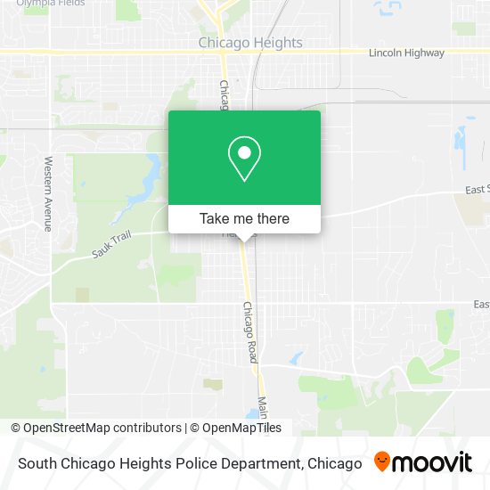 South Chicago Heights Police Department map