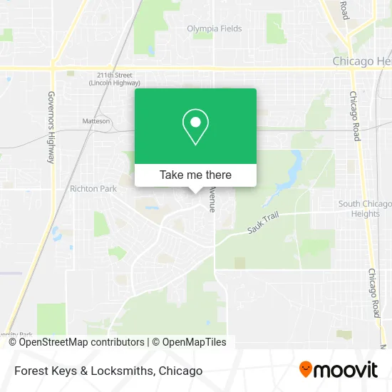 Forest Keys & Locksmiths map