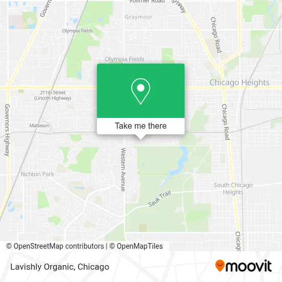 Lavishly Organic map