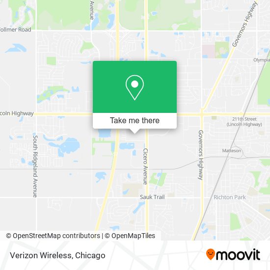 Mapa de Verizon Wireless