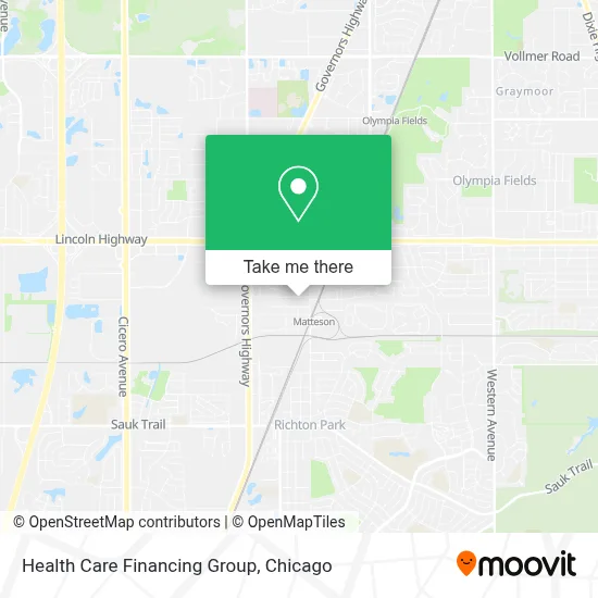 Health Care Financing Group map