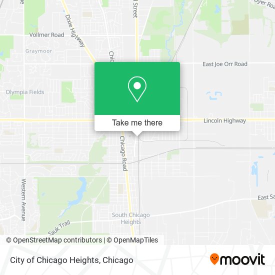 Mapa de City of Chicago Heights