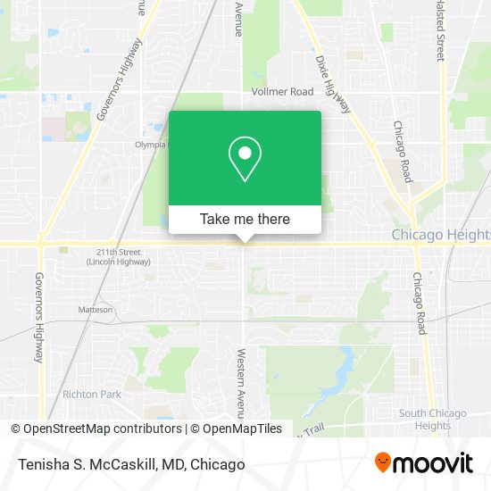 Tenisha S. McCaskill, MD map