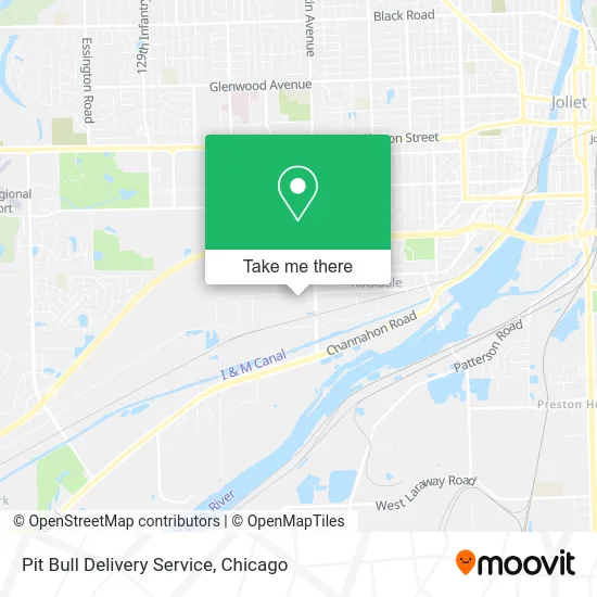 Pit Bull Delivery Service map