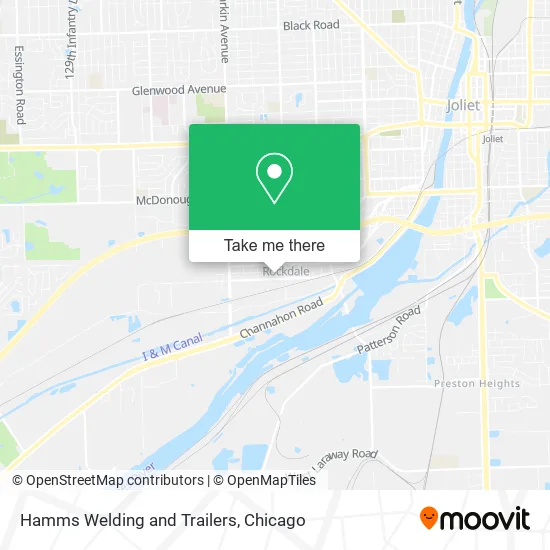 Hamms Welding and Trailers map