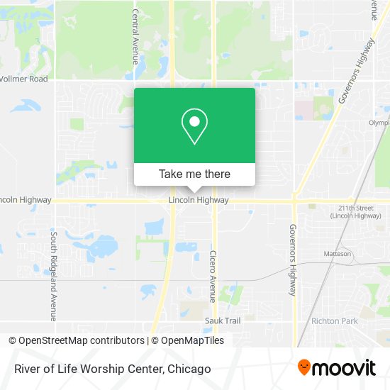 River of Life Worship Center map