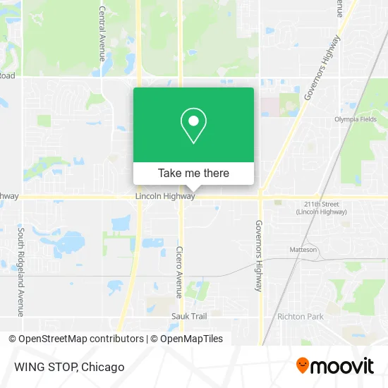 WING STOP map