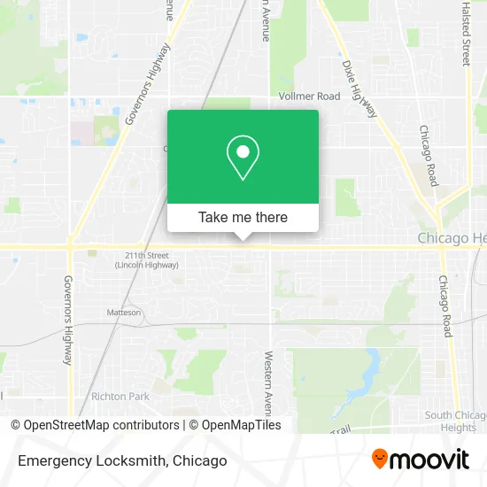 Emergency Locksmith map