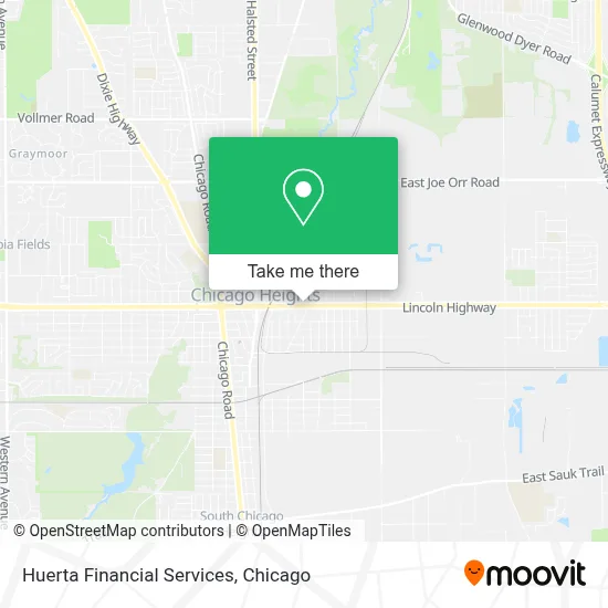 Huerta Financial Services map