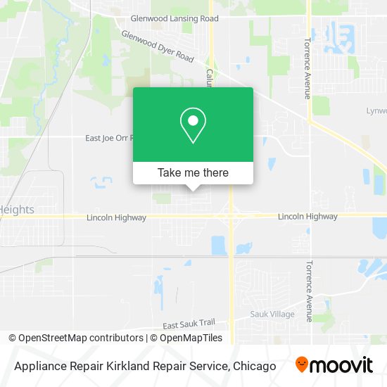 Mapa de Appliance Repair Kirkland Repair Service