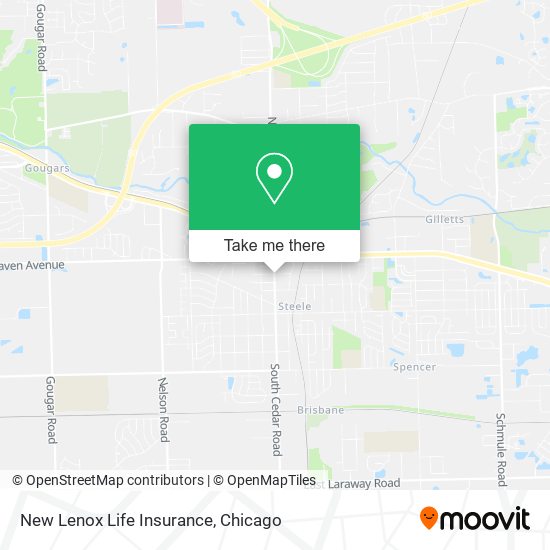 New Lenox Life Insurance map