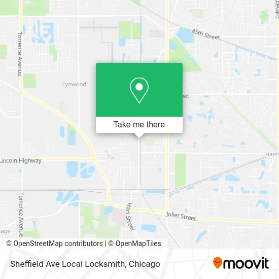 Sheffield Ave Local Locksmith map